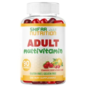 Halal Adult Multivitamin Gummies – 90 Count, 45-Day Supply, Non-GMO, Vegetarian & Allergen-Free