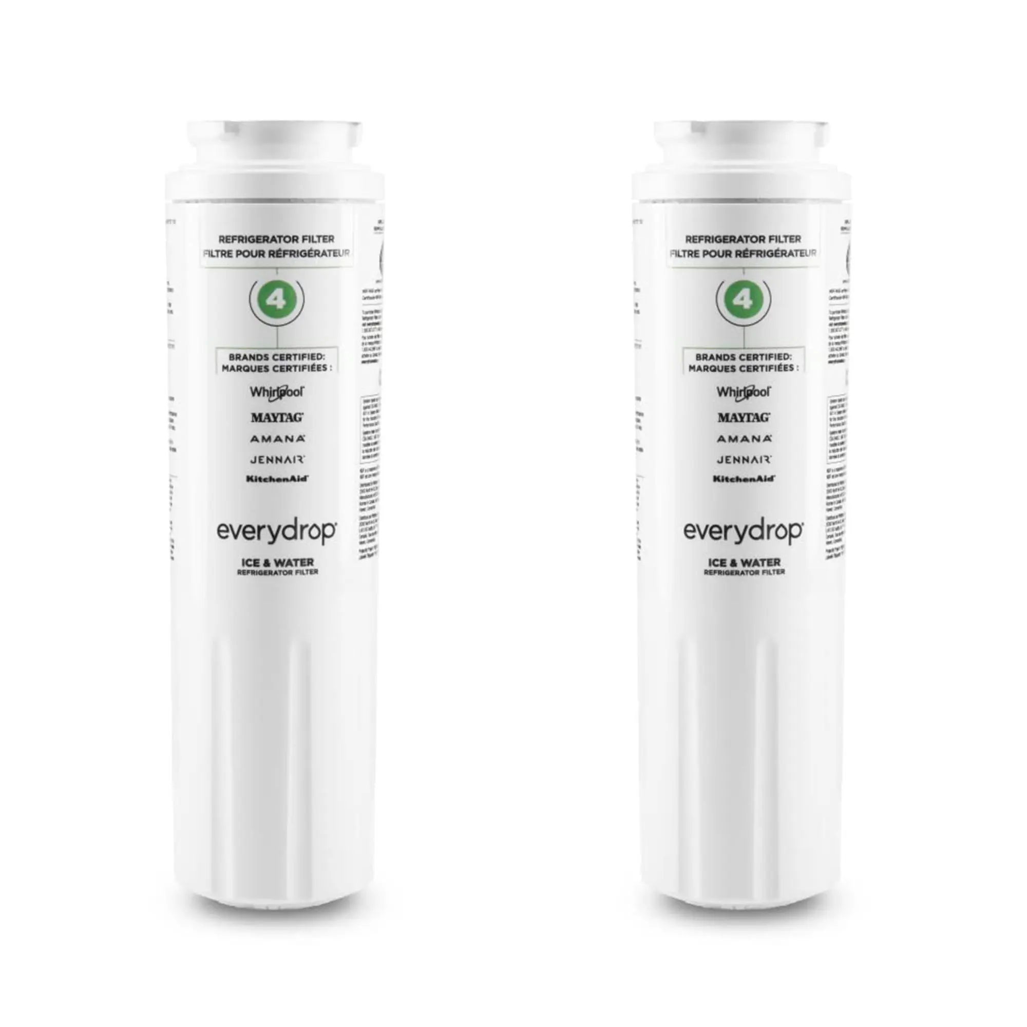 NSF-Certified EDR4RXD1 Compatible Refrigerator Ice & Water Filter (1-Pack, 2-Pack Option) - 200-Gallon Capacity, Removes Gunk & 24 Contaminants, Enhances Water Supply Freshness, Easy Swap-In Home Care Accessory