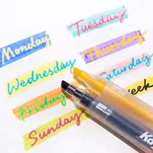 Kasimir Magic Markers Highlighter- Back to school Colors ColorChanging No Bleed Bible Layering Highlighter Chisel & Fine  Double Ended for KidsAdults School Office