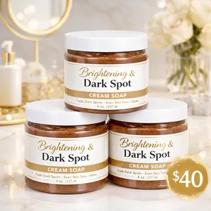 Triple Action Brightening Cream Soap – Dark Spot Corrector, Acne Clearing & Radiant Glow Skin Cleanser