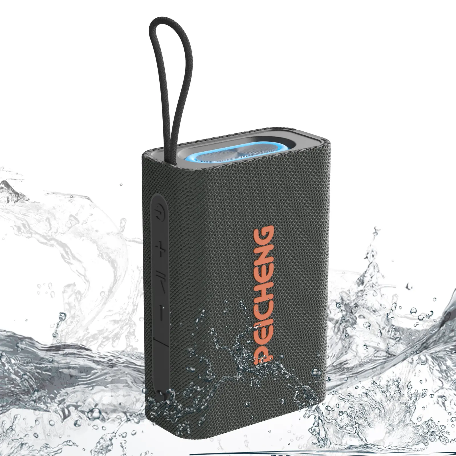 PEICHENG Portable Wireless Bluetooth Speakers Grey IPX5 Waterproof 360° Stereo Sound TWS Mode 12-Hour Battery Life for Home Party Outdoor Audio Smartphones Durable Cable,Mother's Day, FatherDaygift,back to school,back to school haul