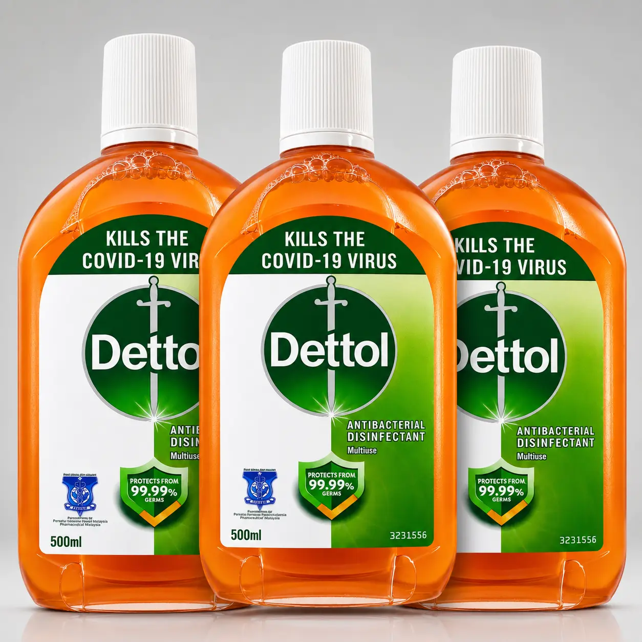 Dettol Antibacterial Disinfectant Liquid Value Bundle (500ml-17oz) - Household Cleaning Supplies, Essential Cleaner, Safe All-Purpose Cleaners for Kitchen, Home Care Hygiene & First Aid