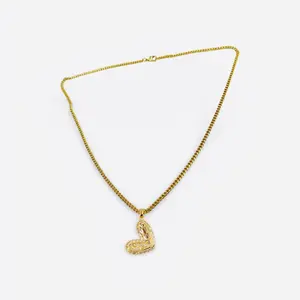 18K Gold Plated Zirconia Heart Necklace