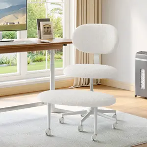 Nost & Host Ergonomic Cross Legged Office Chair with Wheels, ADHD Chair for Adults, Meditation Chair, Yoga Office Chair, Comfortable Back Support, Height Adjustable, Small Spaces