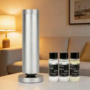 Even Scent Everywhere 360° Aroma Distribution Covers Full 1000 sq ft Room Waterless Design 3 Premium Oils Portable Diffuser with LED Lighting