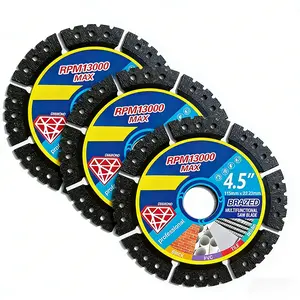 115mm 4.5-inch multi material cutting blade for angle grinder, 1PCS/2PCS/3PCS/6PCS dry cutting metal, ceramic tiles, stone, plastic, cast iron, marble