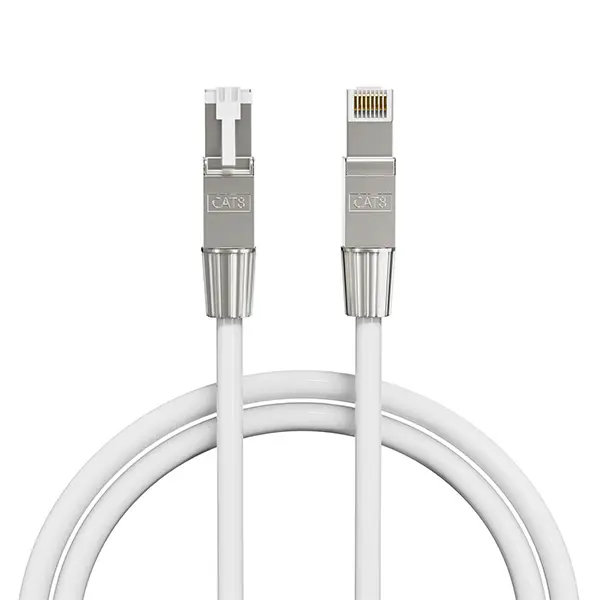 SYSTON Cat8 Ethernet Patch Cable 40Gbps 2000MHz Heavy Duty 22AWG S/FTP Shielded LAN Cable for Gaming, Router, PS5, Xbox, Modem, PoE++