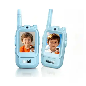 Walkie Talkies for Kids, Rechargeable Video Call Toys for Indoor, Camping, Hiking, Travel, Christmas Birthday Gift for Boys Girls Age 3-5;Walkie Talkies with a built-in HD camera and screen, which enhance video chat face-to-face in real time communication