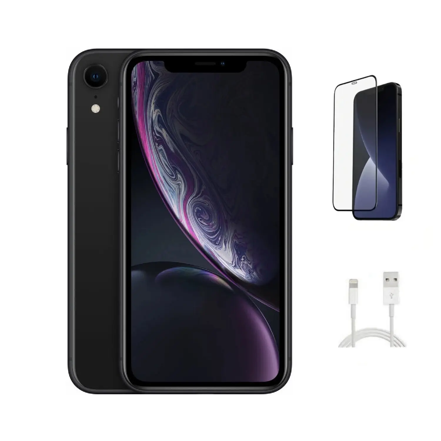 Refurbished Apple iPhone XR (Verizon LOCKED) A1984 - Good Condition with Pre-Installed Tempered Glass & 1 Year Warranty