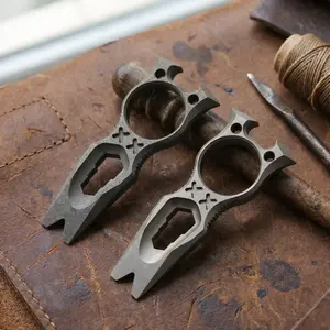 Mulight edc Titanium Bunny Pry Tool – Heavy Duty EDC Bottle Opener, Mini Crowbar, Compact Keychain Utility Tool CNC Machined Multi-Function Pocket Gear with Bottle Opener Pry Tool for M7 M8 M10 Hex Nuts