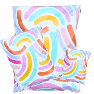 Bright Rainbow Poly Mailers | Self-Sealing, Waterproof & Tear-Resistant Envelopes | Bulk Packs of 25, 50, 100 | Sizes 6x9, 10x13 & 14.5x19 for Boutique Shipping