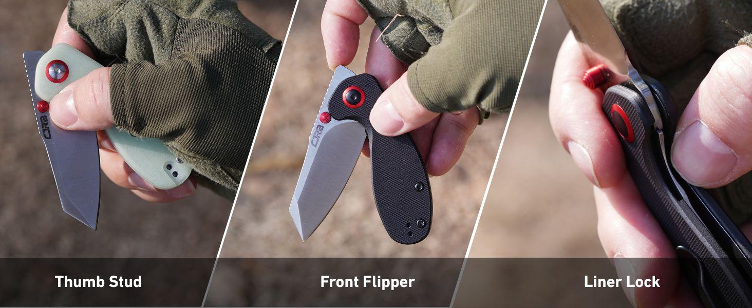 CJRB Maileah Pocket Knife with 2.39” AR-RPM9 Steel, G10 Handle, Ideal for Outdoor Tool Knife, FathersDayGift, Survival Tools, and Self-Defense for Women