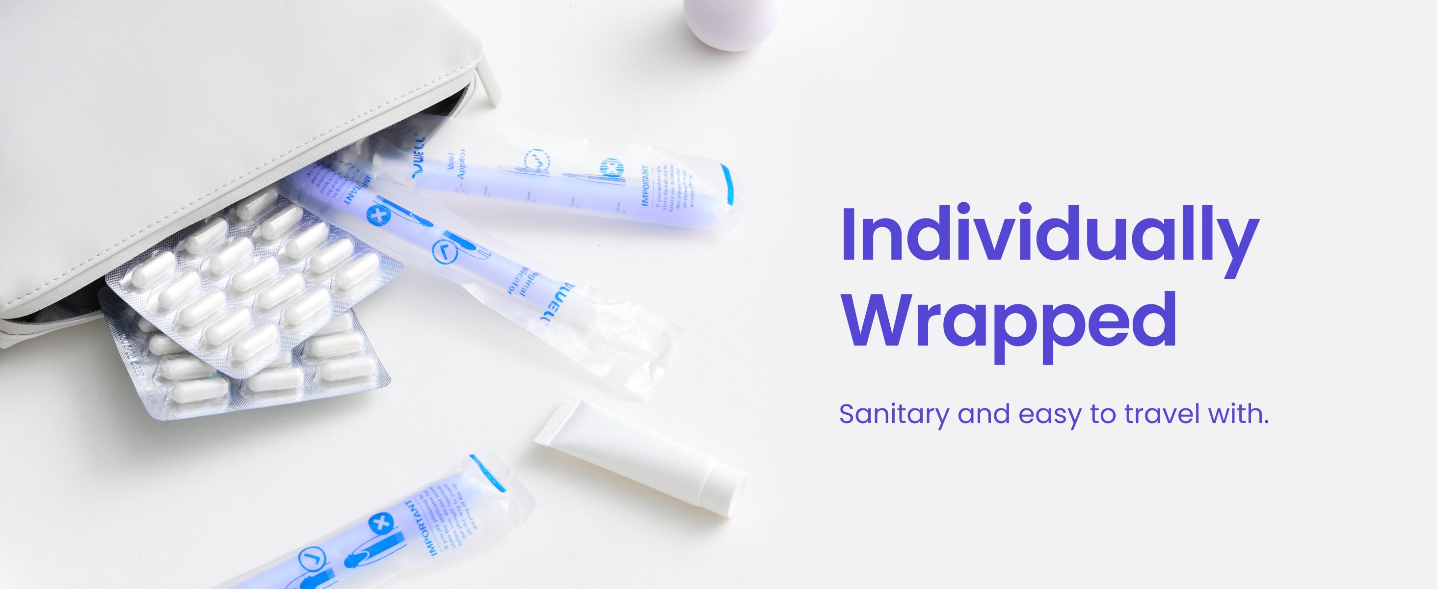 VWELL MaxComfort Tapered Vaginal Rectal Suppository Applicator Fits Most Prescription Capsule, Tablet, Pill, Gel, Cream