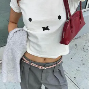 Miffy Baby Tee Shirt - Cute Graphic Tee, Y2K Baby Tee, Coquette