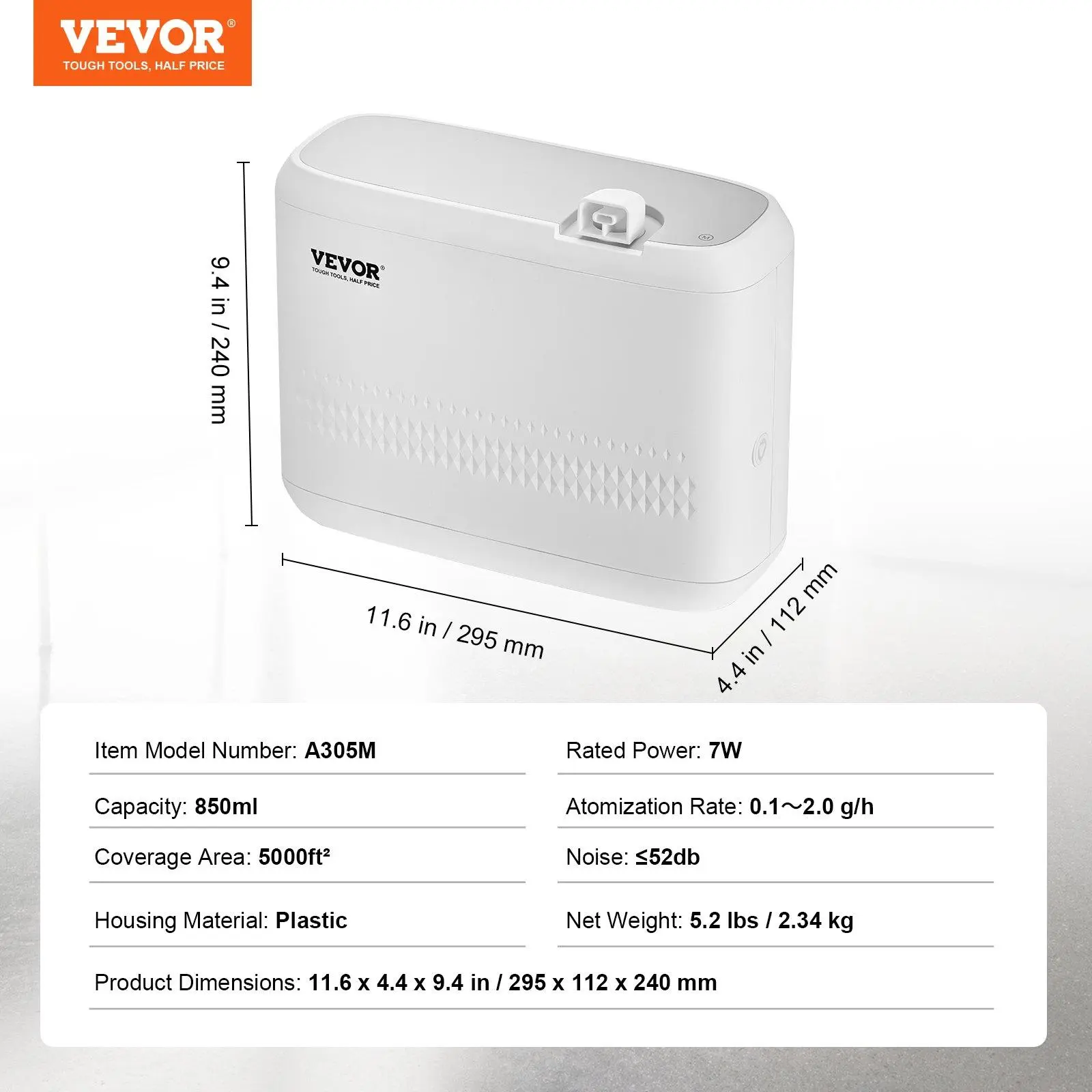 850 ml - Wall Mount/Standing - 5000sq.ft
