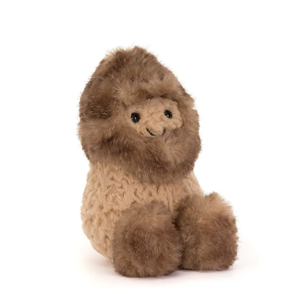 Jellycat Amuseables Peanut Yeti – Limited Edition Plush Peanut Collectible, Ultra Soft Kawaii Plush, Cozy Winter Decor, Gift for Jellycat Fans & Plush Collectors, Keychains