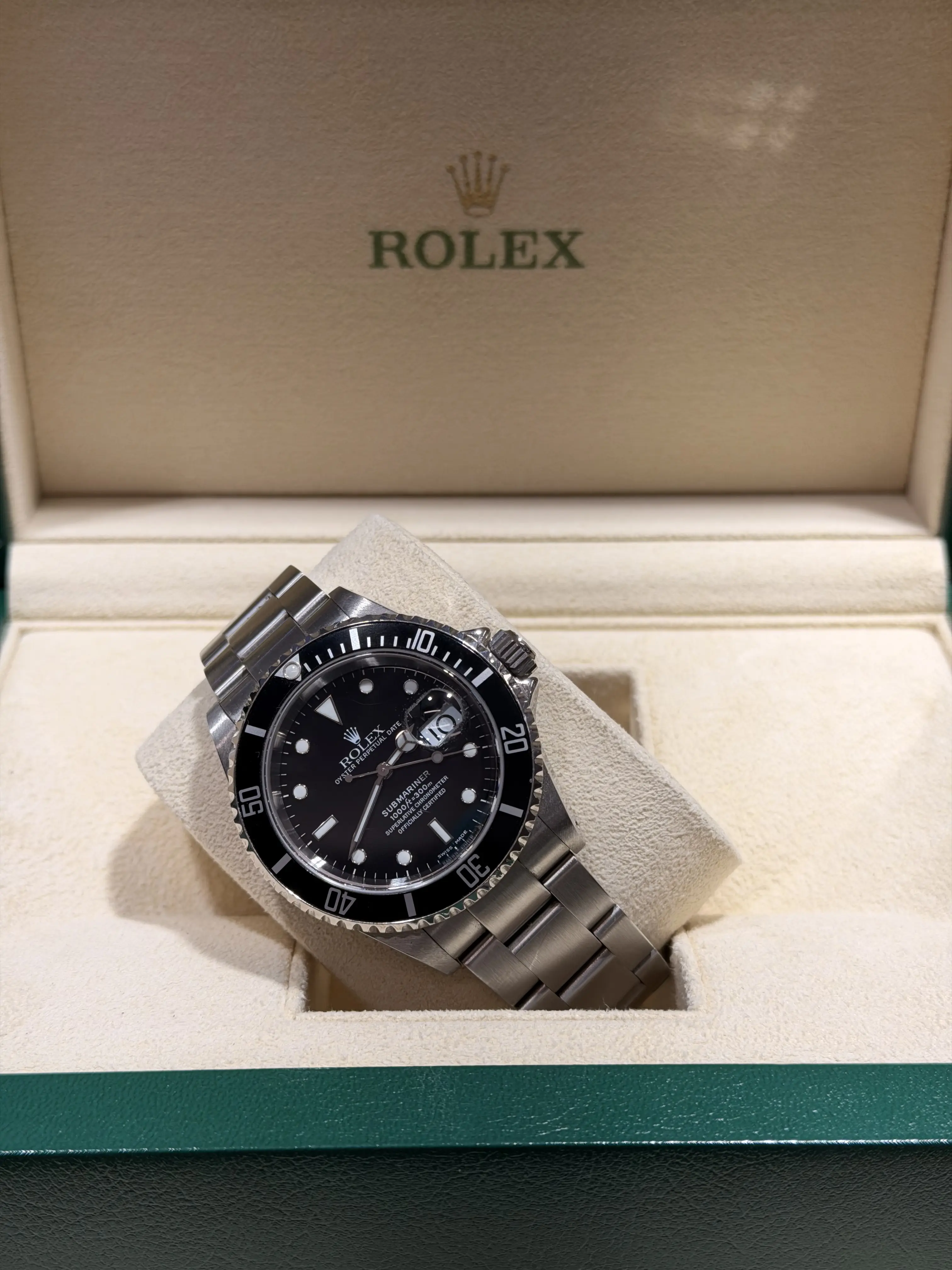 Rolex Submariner Date 40 mm Black Dial Stainless Steel Watch