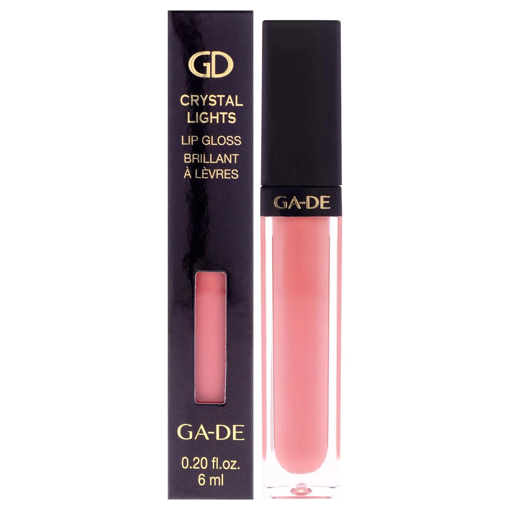 Crystal Lights Lip Gloss - 525 Rose Quartz by GA-DE for Women - 0.2 oz Lip Gloss