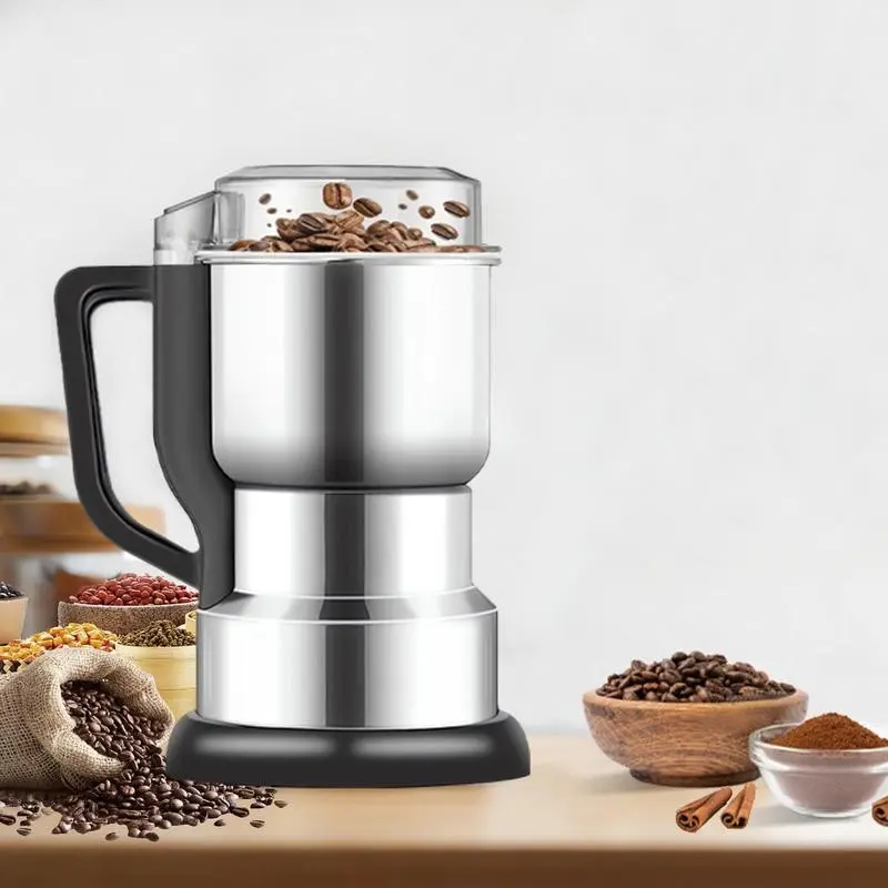 Compact Electric Grain Grinder – Multi-Function Crusher & Blender for Flour, Spices, Rice, Meat – Perfect Small Kitchen Appliance for Home Use