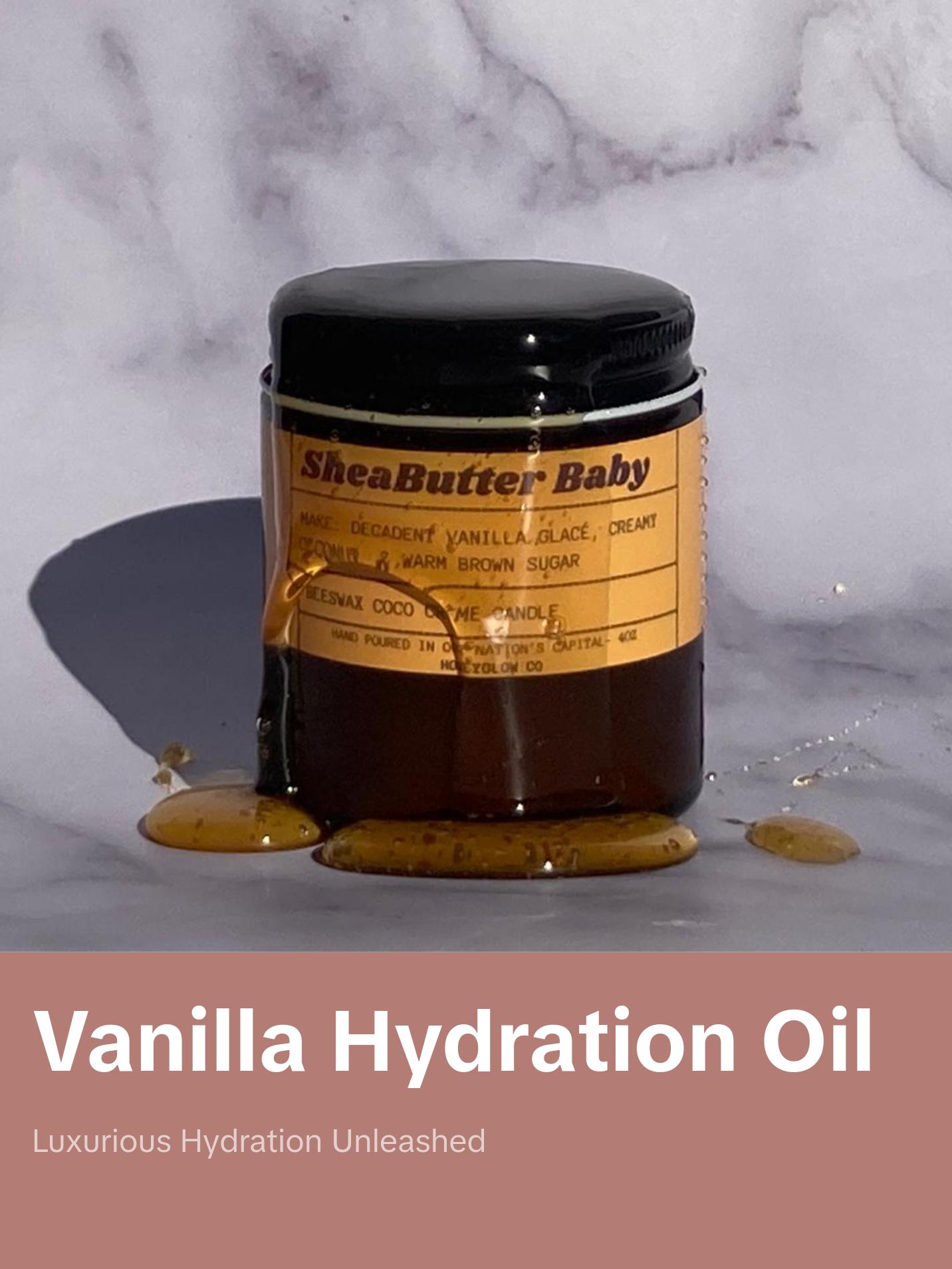 Shea Butter Baby Skin- Softening Massage Candle, Vanilla Body Oil