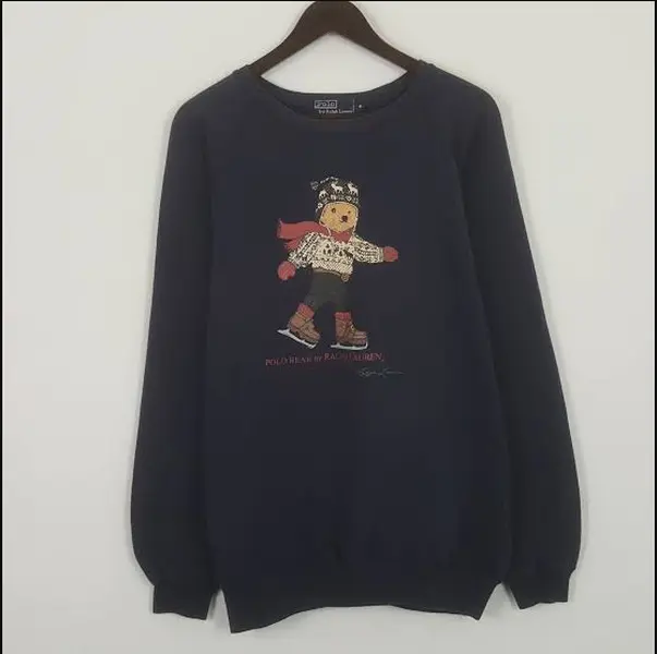 Vintage POLO BEAR Sweatshirt, Winter Bear Sweater, Special Gift, Bear Lover Winter Sweatshirt, Fancy Bear, Trendy Sweater, Perfect Gift, Trending Tiktok, Birthday Gift, clothes Gift for Boyfriend, Gift for Girlfriend