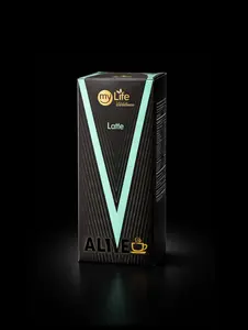 Alive Premium Coffee Latte - Superfood Infused Arabica Blend with Hydrolyzed Fish Collagen & L-Carnitine for Energy Focus & Vitality - Beverage, Natural
