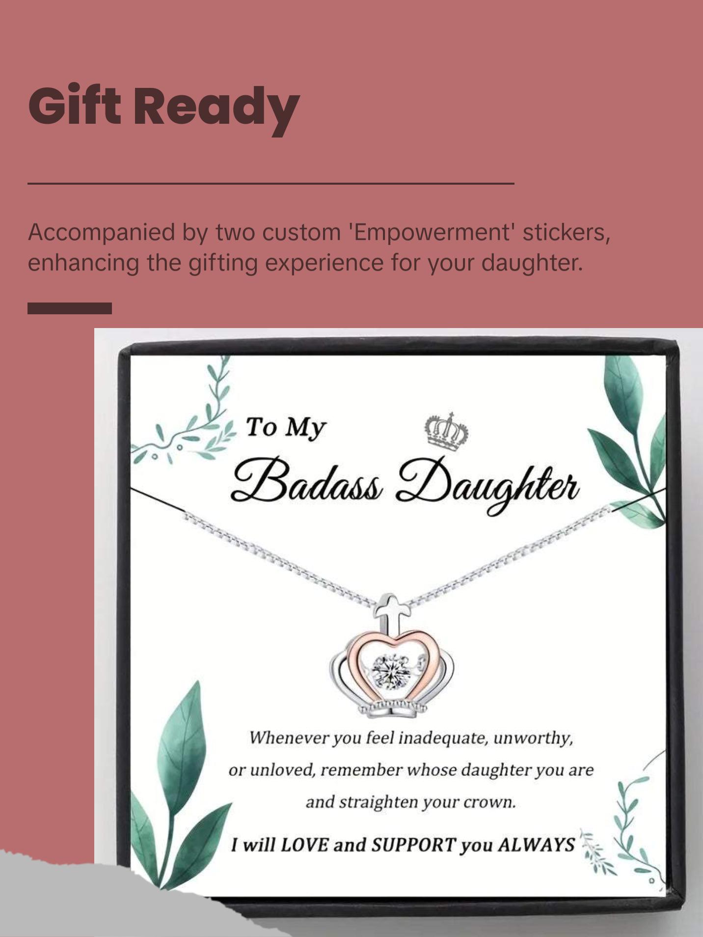 To My Badass Daughter Necklace