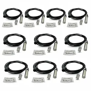 TORQUE 10 PCS Heavy-Duty ABS Wheel Speed Sensor – Straight Type 78″ Cable – Replaces Meritor R955349 / WABCO S4410329710 / 4410329710 / 7R550 / 94600 – Compatible with Navistar & Heavy-Duty Trucks