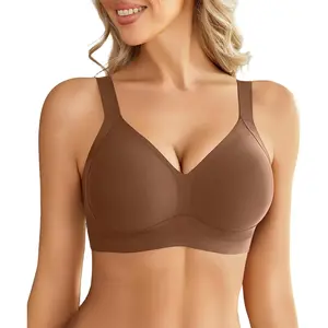 Womens Seamless Bra No Underwire Push Up Bras Soft Wireless Bralette Full Coverage Everyday Bra