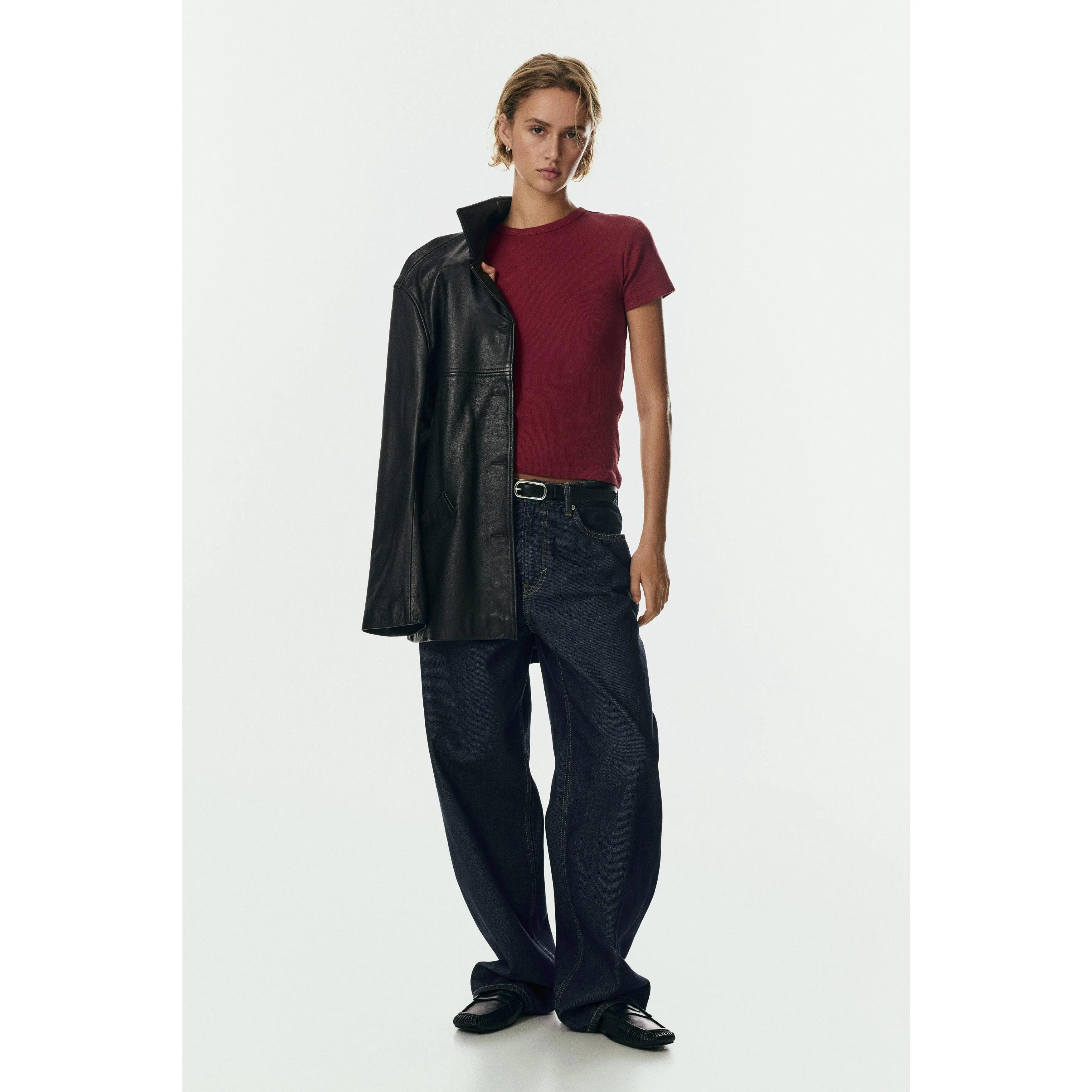 H&M Ribbed T-shirt