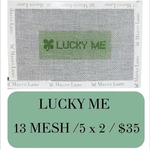 Lucky Me | Hand-Painted Needlepoint Canvas | 13 or 18 Mesh | Made to Order | Canvas Only