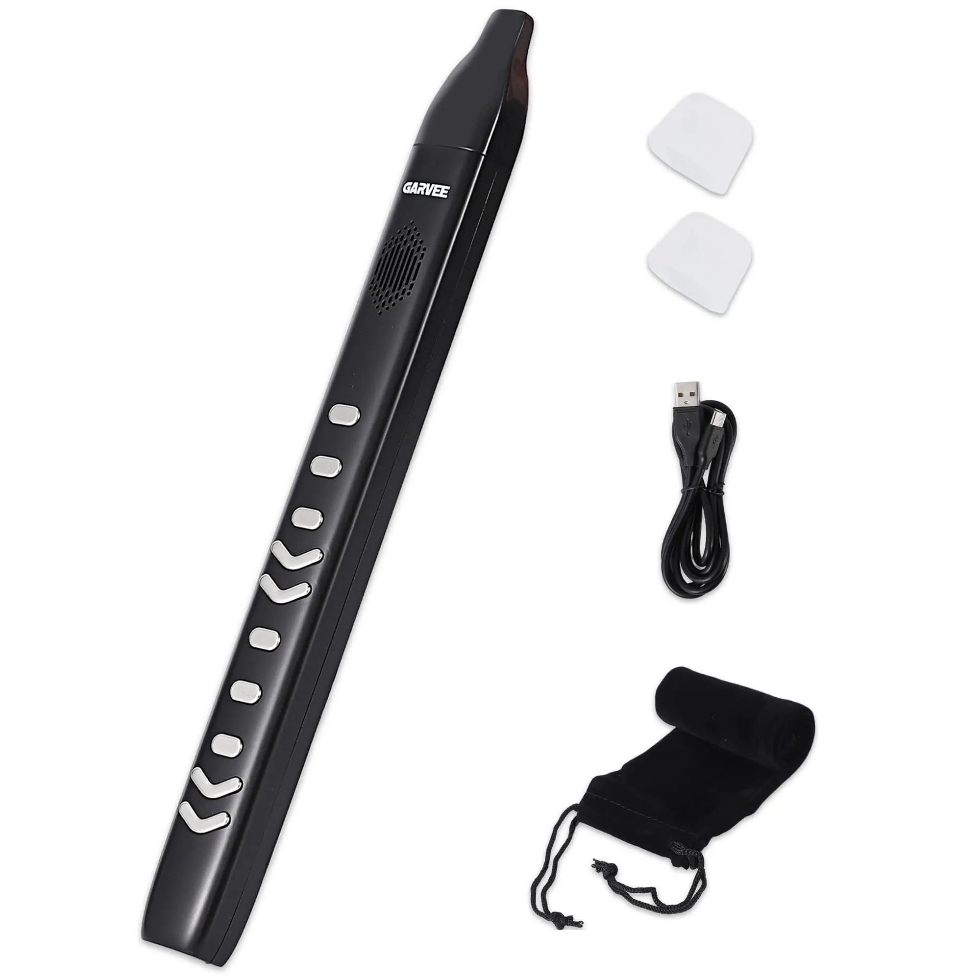 Portable Digital Sax for Unisex Music Enthusiasts - Beginner-Friendly Soprano Digital Sax with 10 Authentic Instrument Tones, 2 Fingering Modes, Adjustable Sensitivity, Rechargeable Battery, MIDI Connectivity