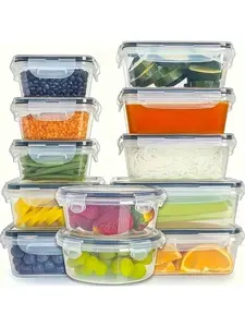 20pcs Food Storage Container Set, Fresh-Keeping Boxes,Easy-To-Secure Lids (10 Lids + 10 Containers)- AirtightPlastic Containers, Suitable For Pantry, Travel, OutdoorPicnics, Kitchen Organization,kitchen accessories organizeruse Silicone Utensils house
