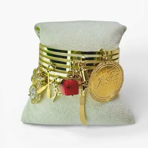 Pulseras de oro laminado de oshun Ololodi