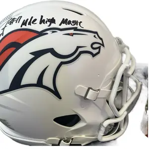 TROY FRANKLIN FULL SIZE REAL AUTHENTIC NFL AUTOGRAPHED HELMET "MILE HIGH MAGIC" DENVER BRONCOS