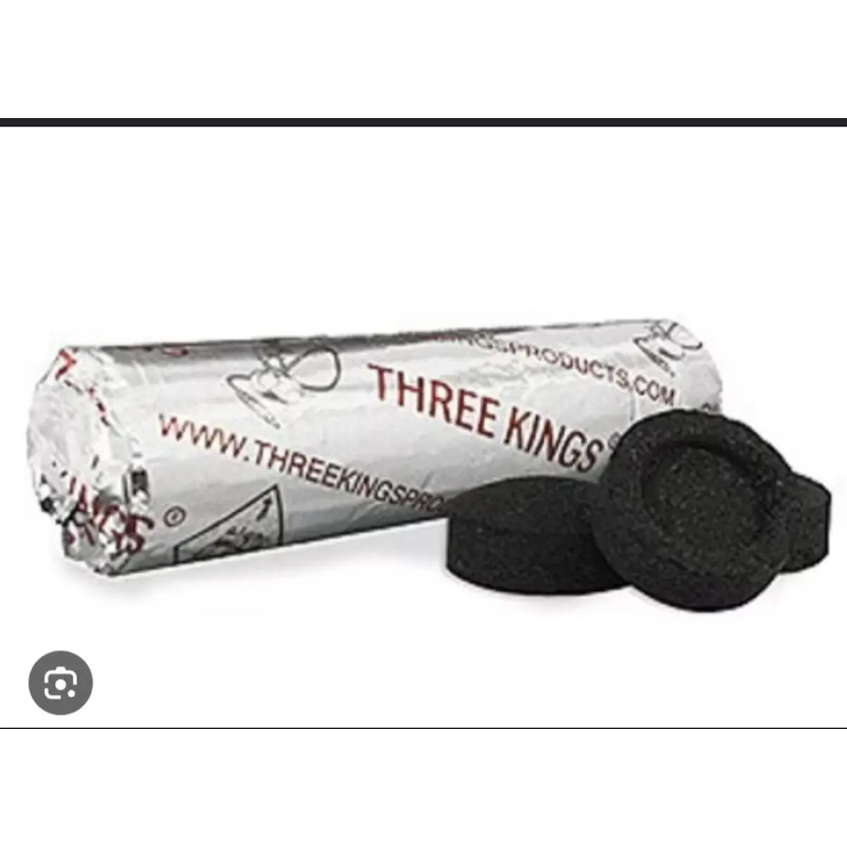 Three Kings Products Charcoal Briquettes for Grilling and Smoking - Ideal for Outdoor Cooking and BBQ