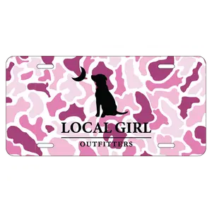 Local Girl License Plate - Pink Localflage - L5210003-LCP