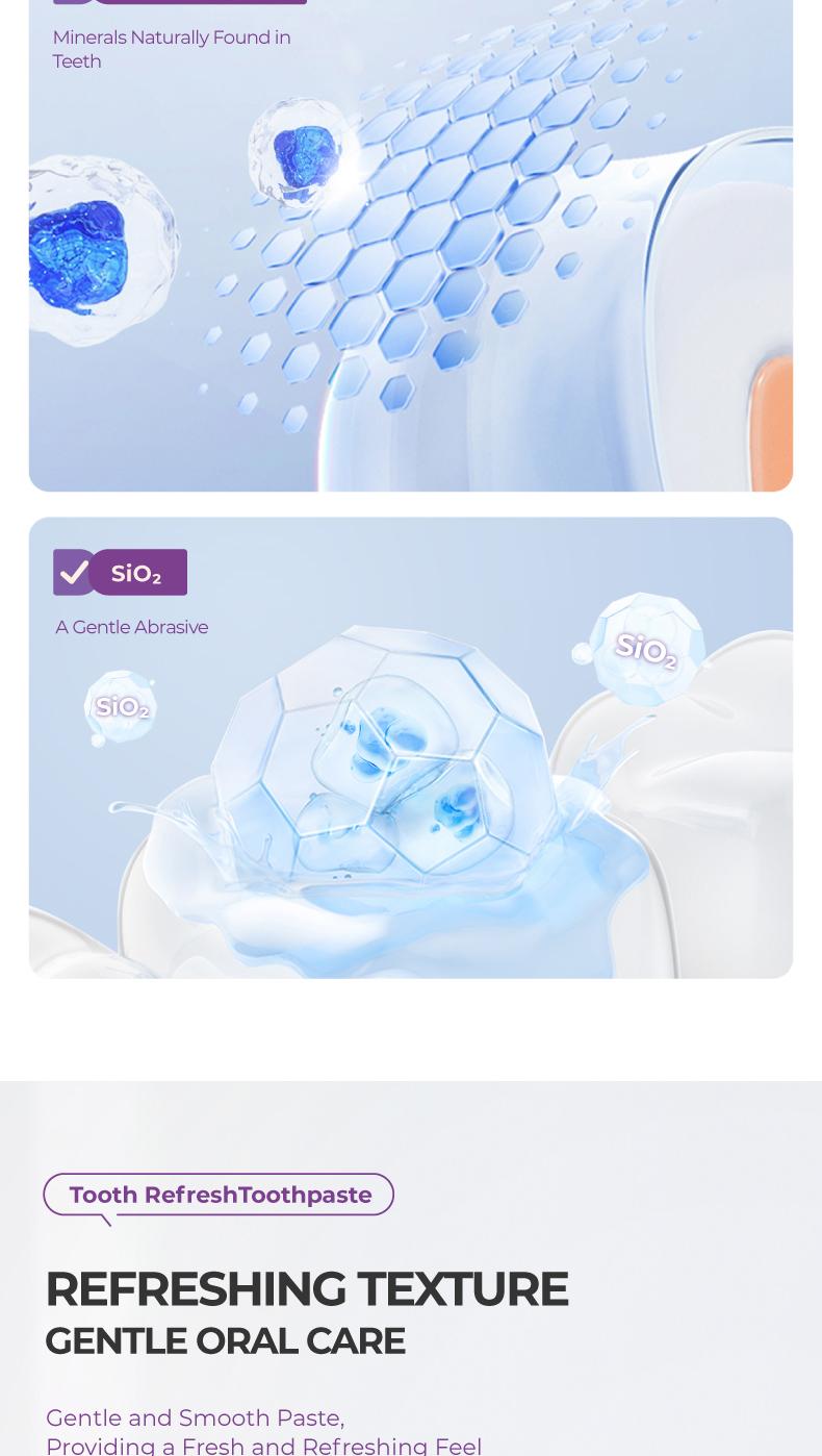 Kreain Nature Tooth Refresh Toothpaste for Fresh Breath Natural Ingredients Gentle Care Whitening Helps Repair Stains Eliminate Stains.