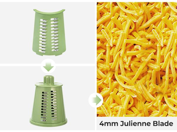 SUSTEAS Rotary Food Cheese Grater with Handle, 5 Blades and Strong Suction Cup Base, Comes with 1 Blade Storage Box Kitchen Utensils Red Durable Vegetable Slicer Vegetable Cutting Slicer Vegetable Cutter summerwins