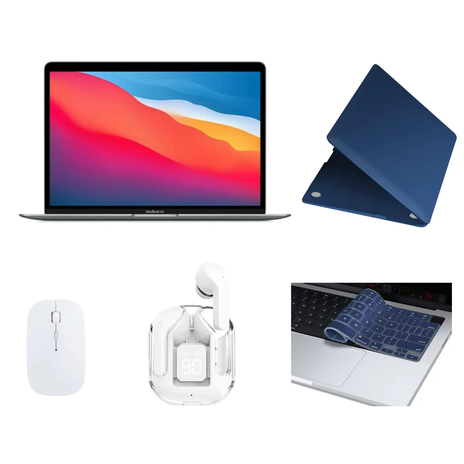 Refurbished Apple MacBook Air Laptop Bundle - Core i3 1.1GHz 8GB RAM 128GB SSD 13" Space Gray MWTJ2LL/A (2020) | (Eco-Friendly Condition)