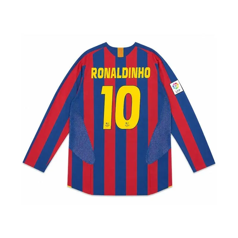 Nike Men's FC Barcelona Re-Issue 2005/06 Ronaldinho #10 Home Jersey Multicolor, from StockX