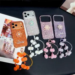 Cute Case Compatible with iPhone 17 pro max, 17 air, Crystal Glitter Diamond Protection Bling Clear Case, Accessories, Smartphone Casing Protector fathersdaygift
