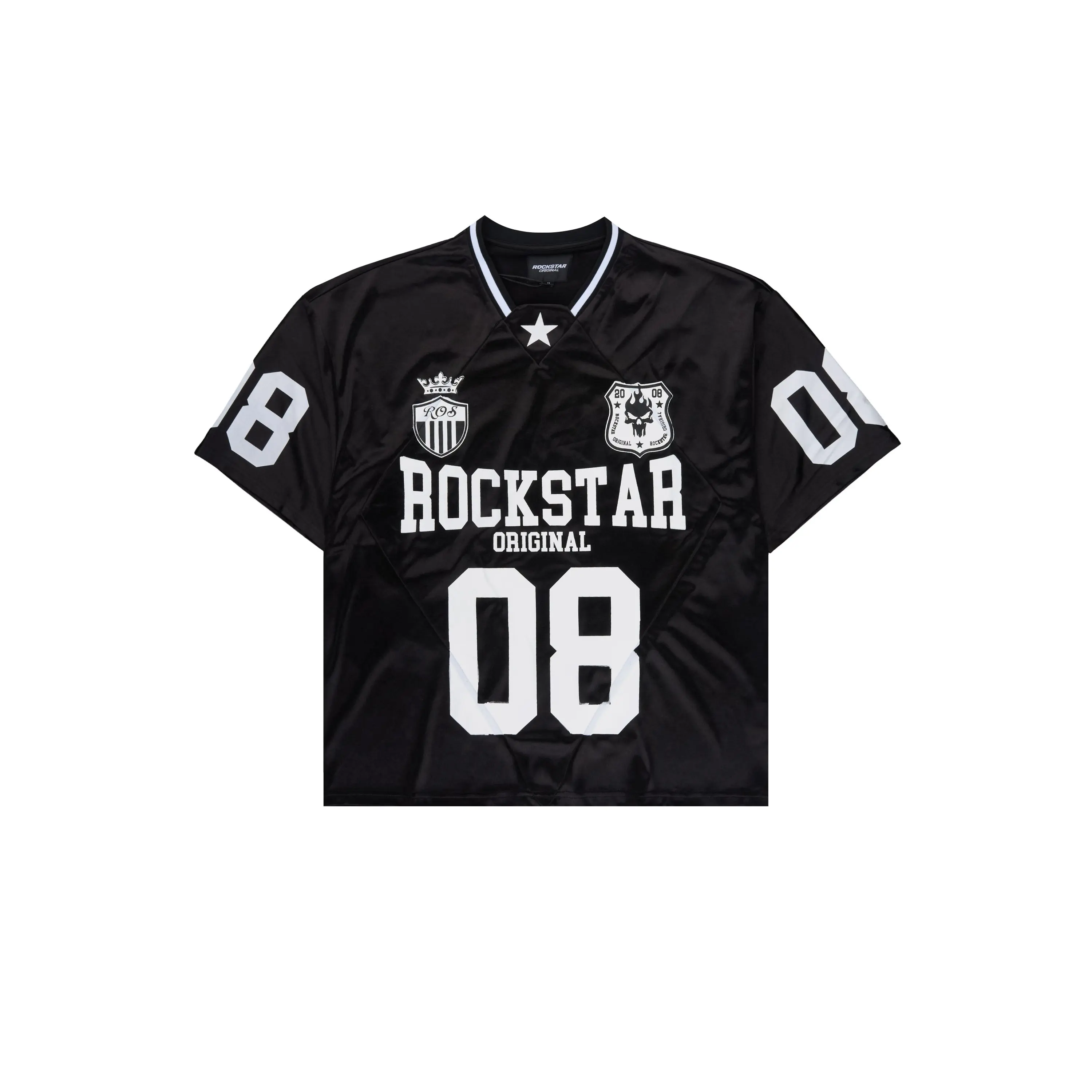 Lucido Black World Soccer Inspired Graphic Jersey