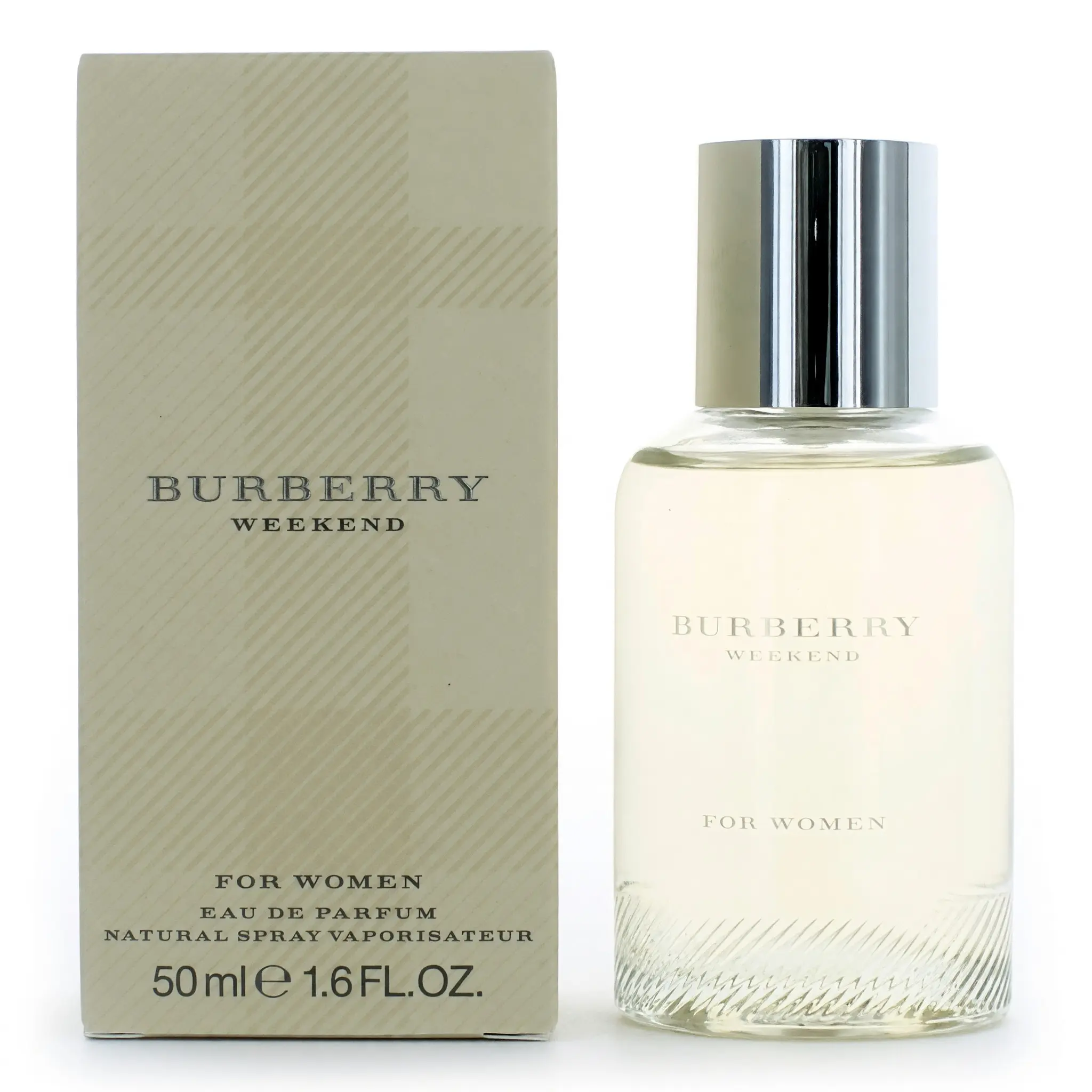 Burberry Weekend Women's Eau De Parfum Spray, 1.6 oz (1-1.9 Fl Oz Range), Vanilla Musk, Peach, Floral, Fruity Notes, Daywear Fragrance