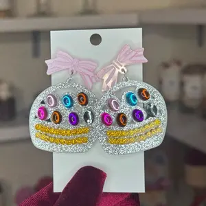 Easter basket earrings