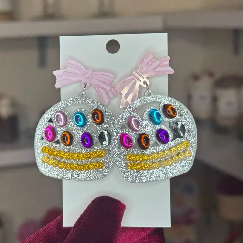 Easter basket earrings