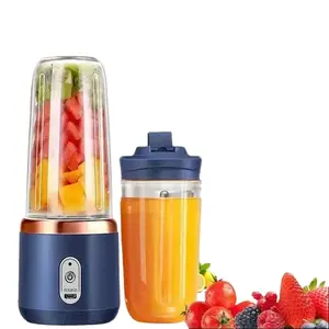 6 Color 400ml Portable USB Blender | Travel Juicer Cup for Smoothies & Milkshakes | Mini Electric Blender for Gym, Office & Home