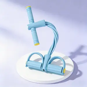 Pedal Resistance Bands with Handles Upgraded 6-Tube Natural Rubber for Full Body Workout at Home Gym Yoga Abs Waist Arms and Legs Training Muscle Exercise Equipment total