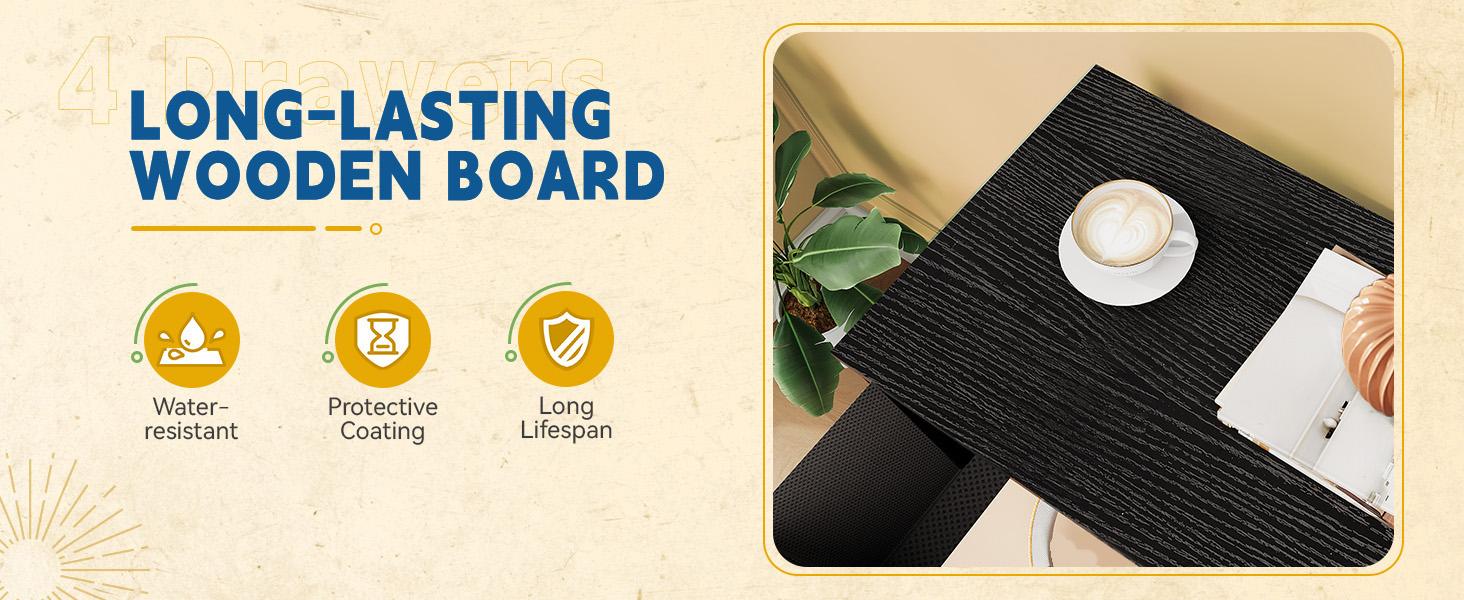 Cozeware Storage Tower with 4 Drawers - Fabric Dresser, Organizer Unit for Bedroom, Living Room, Closets - Sturdy Steel Frame, Easy Pull Fabric Bins & Wooden Top Cozeware Storage Tower with 4 Drawers - Fabric Dresser, Organizer Unit for Bedroom, Living Room, Closets - Sturdy Steel Frame, Easy Pull Fabric Bins & Wooden Top