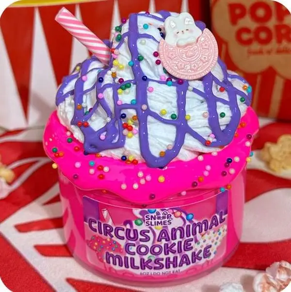 Circus Animal Cookie Milkshake Slime - Snoop slimes